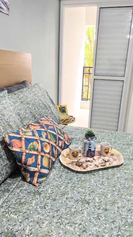 Apto Centro Ubatuba Com Varanda Gourmet, Suite E Piscina Exterior foto