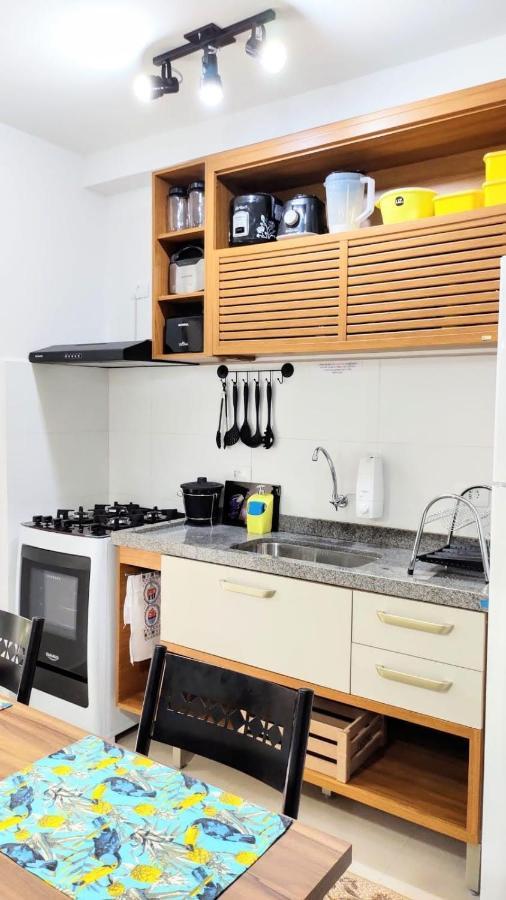 Apto Centro Ubatuba Com Varanda Gourmet, Suite E Piscina Exterior foto