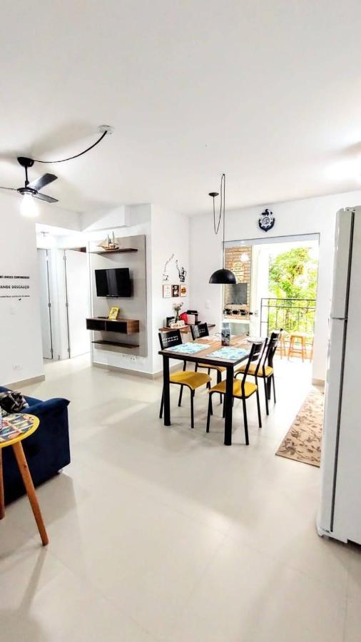 Apto Centro Ubatuba Com Varanda Gourmet, Suite E Piscina Exterior foto