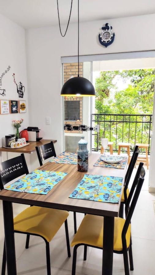 Apto Centro Ubatuba Com Varanda Gourmet, Suite E Piscina Exterior foto