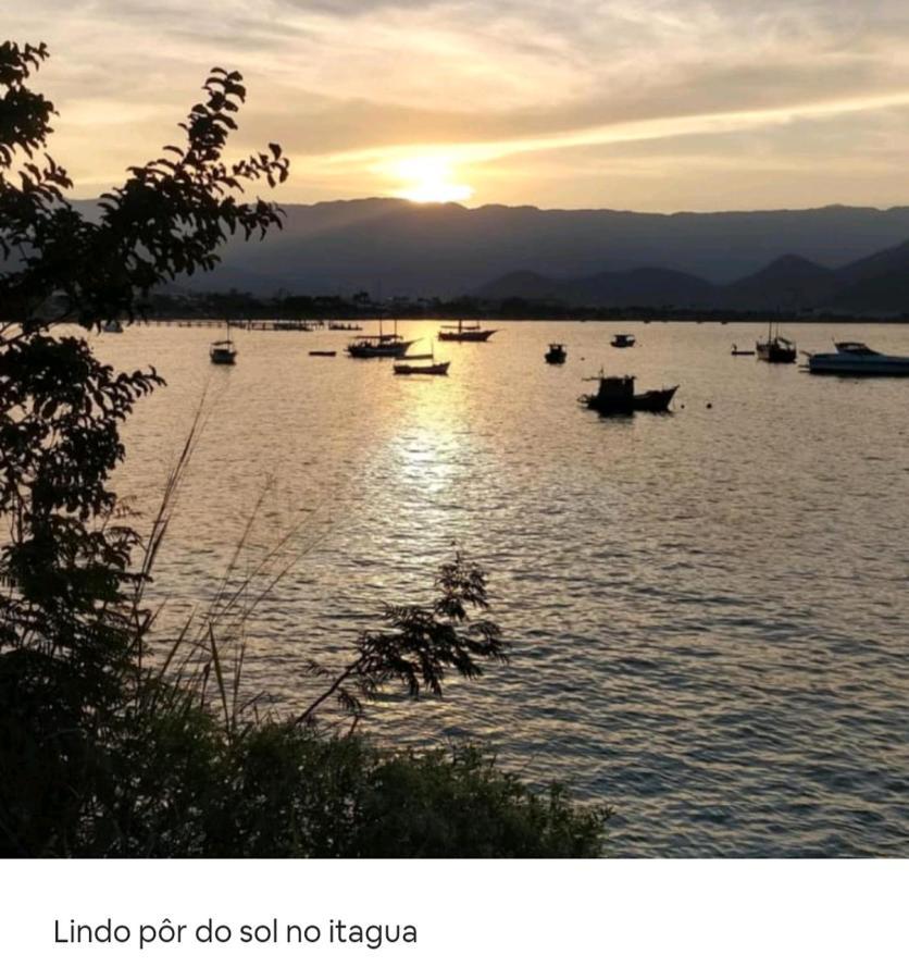 Apto Centro Ubatuba Com Varanda Gourmet, Suite E Piscina Exterior foto