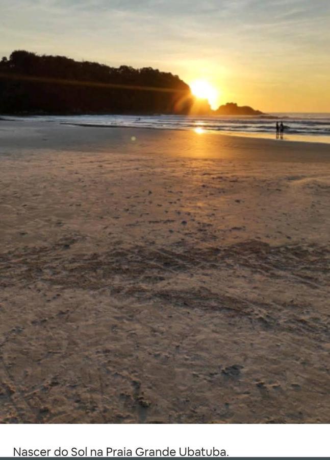 Apto Centro Ubatuba Com Varanda Gourmet, Suite E Piscina Exterior foto